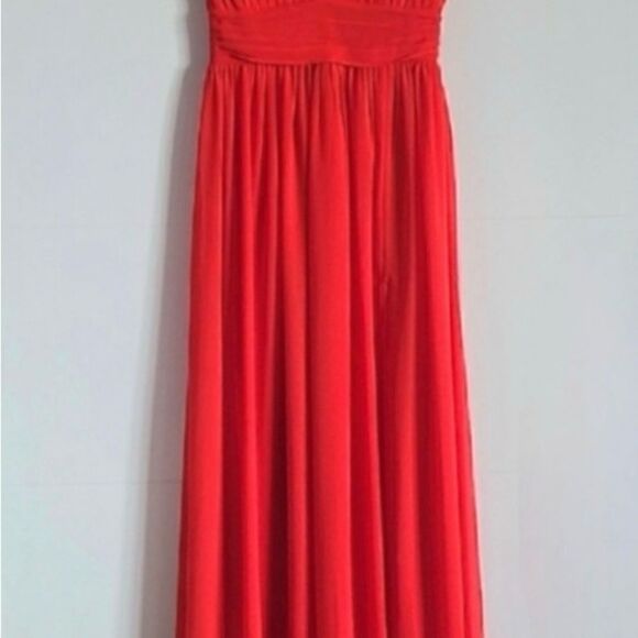 Love X Design Athen Plunging V-Neck Maxi Dress, Red, NWT - Picture 4 of 13